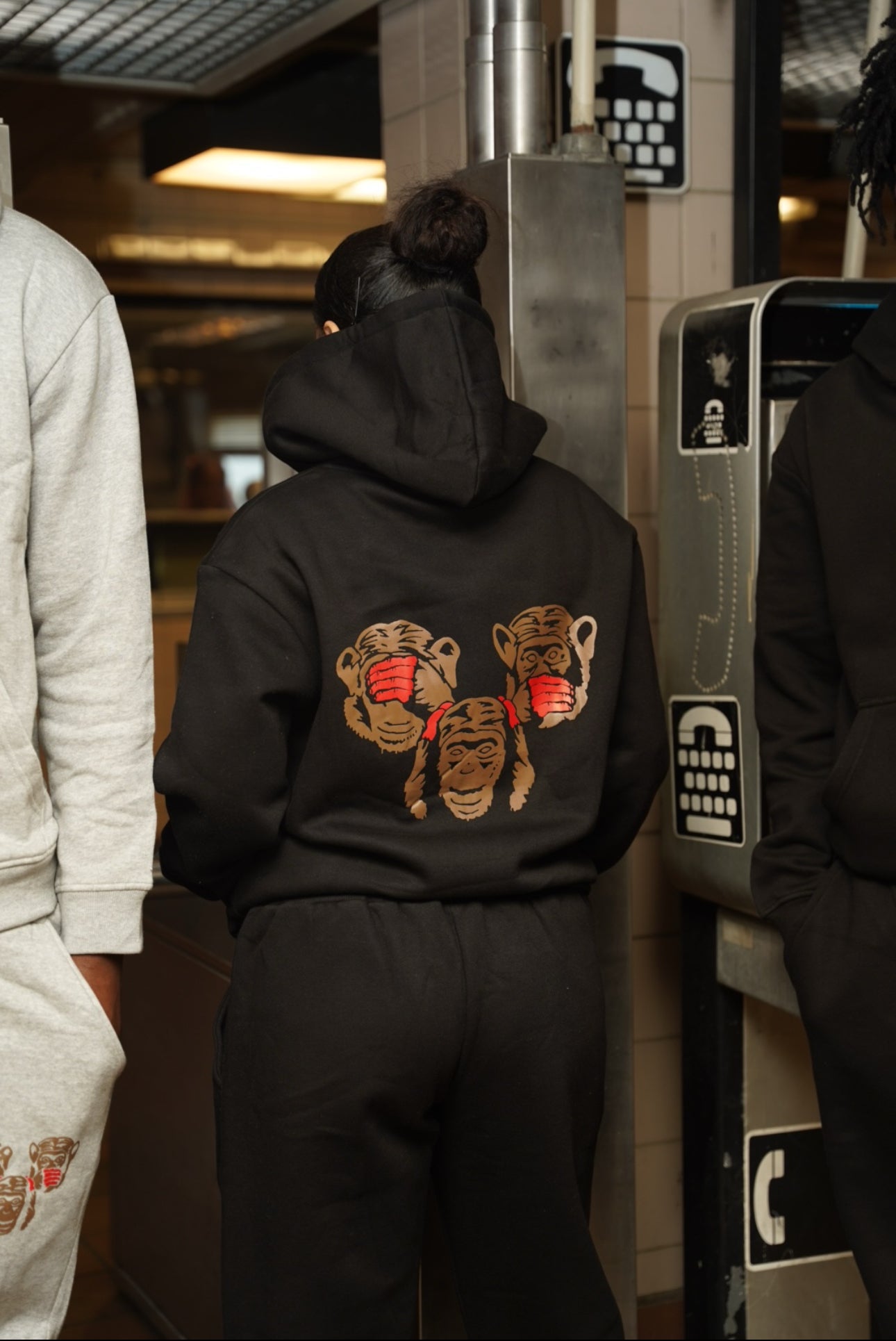 Don’t Break Monkeys Code Collection – Black Zip-Up Sweatsuit